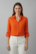 Women’s Blouse with Collar and Button Fastening