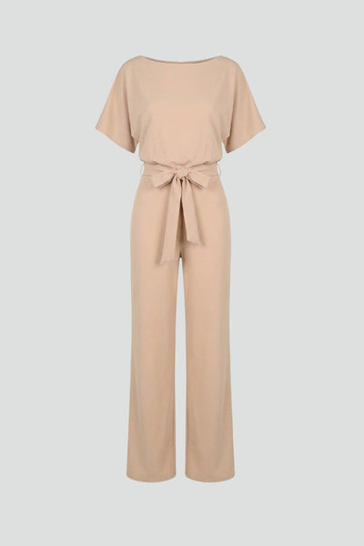 Women’s Jumpsuit with Belt and Wide Legs